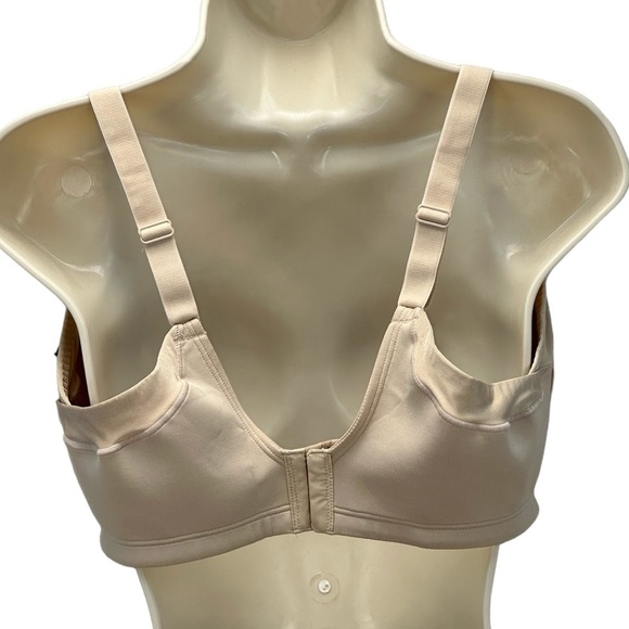 Vanity Fair Full Figure Wirefree Extended Side Back Smoother Bra - Nude - Picture 2 of 7
